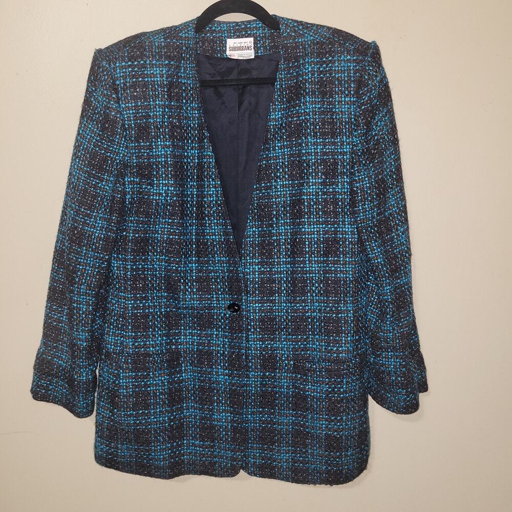 Vintage Suburbans Women's Blazer Size 12, Made In USA